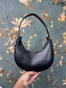 Solid Boat Bag Black Color - Image 2