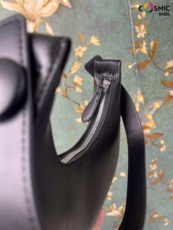 Solid Boat Bag Black Color - Image 4