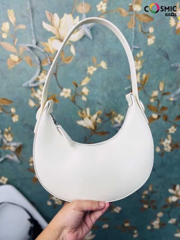 Solid Boat Bag White Color - Image 1