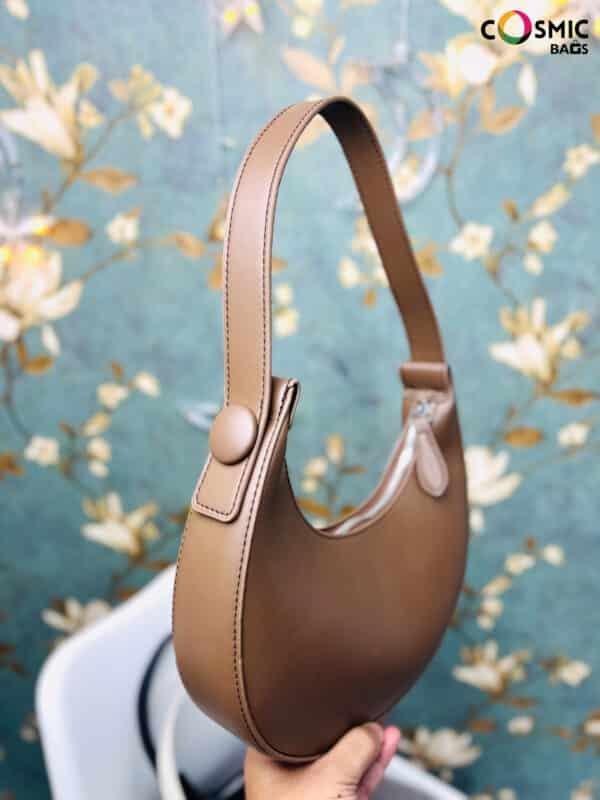 Solid Boat Bag Brown Color - Image 4