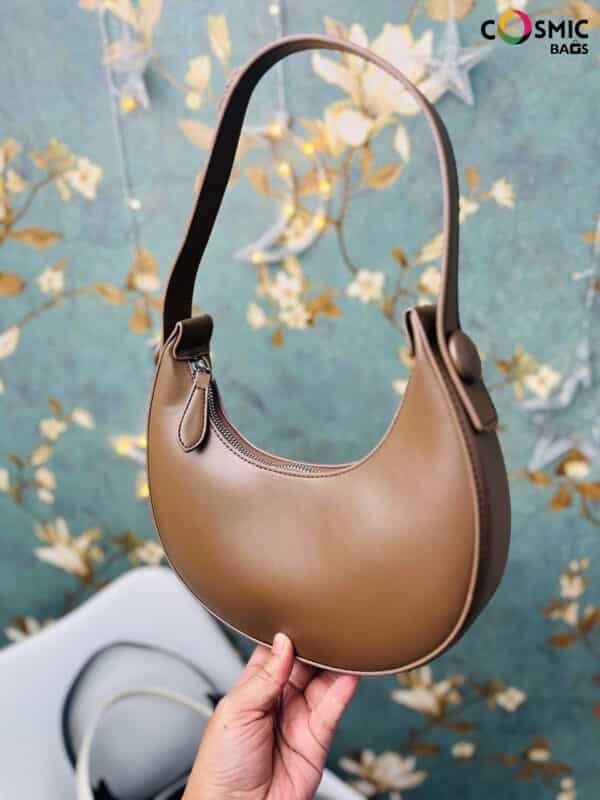Solid Boat Bag Brown Color - Image 2