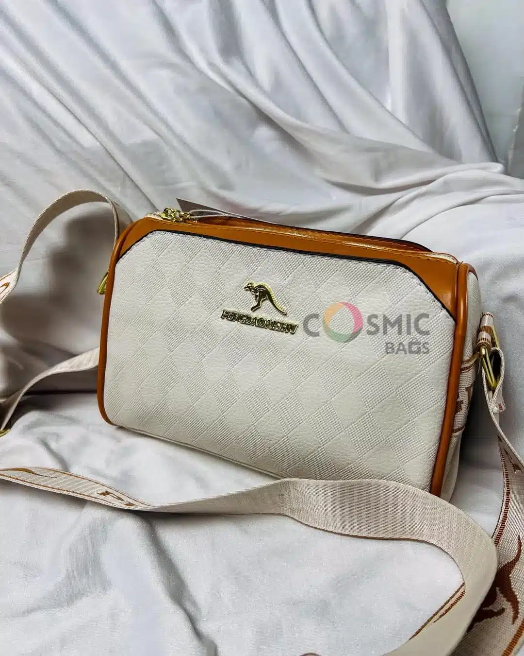 IMG_0612.JPG Dishu Premium Cross Body Bag - White - Image 1