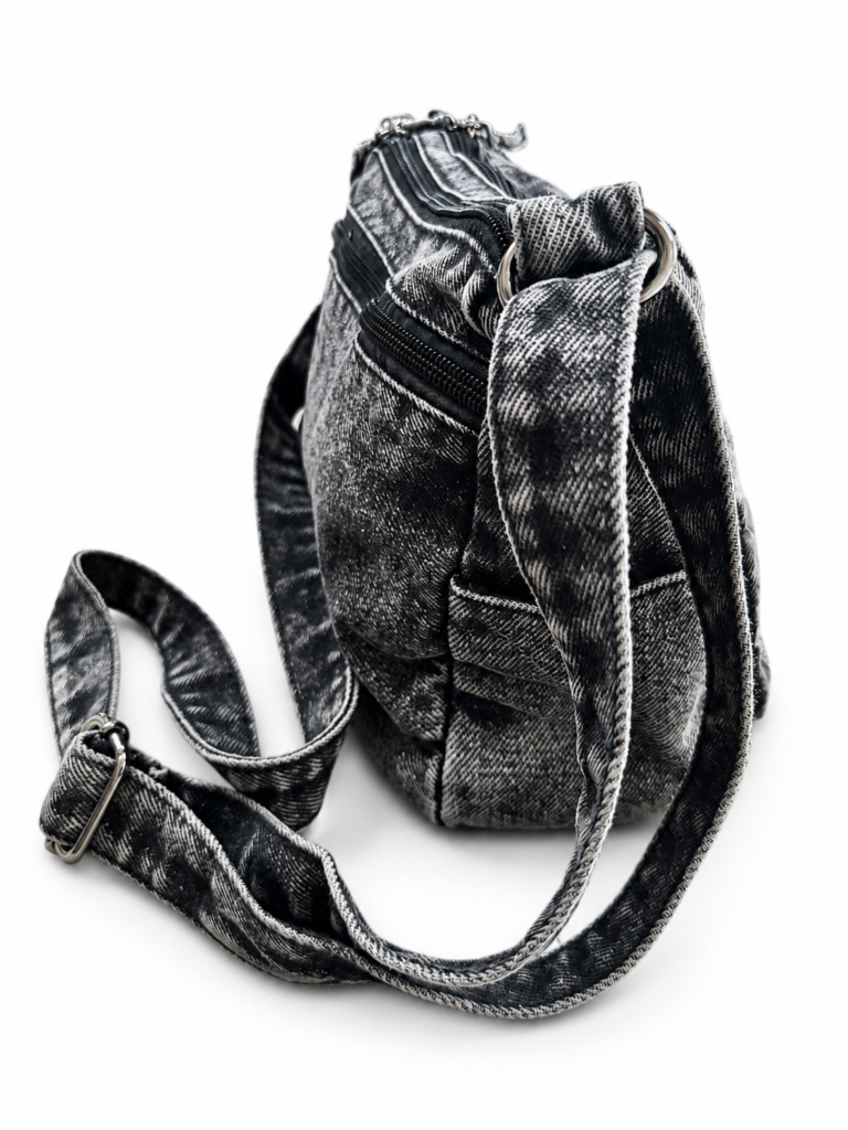 Denim Tote Bag - Ashy Black