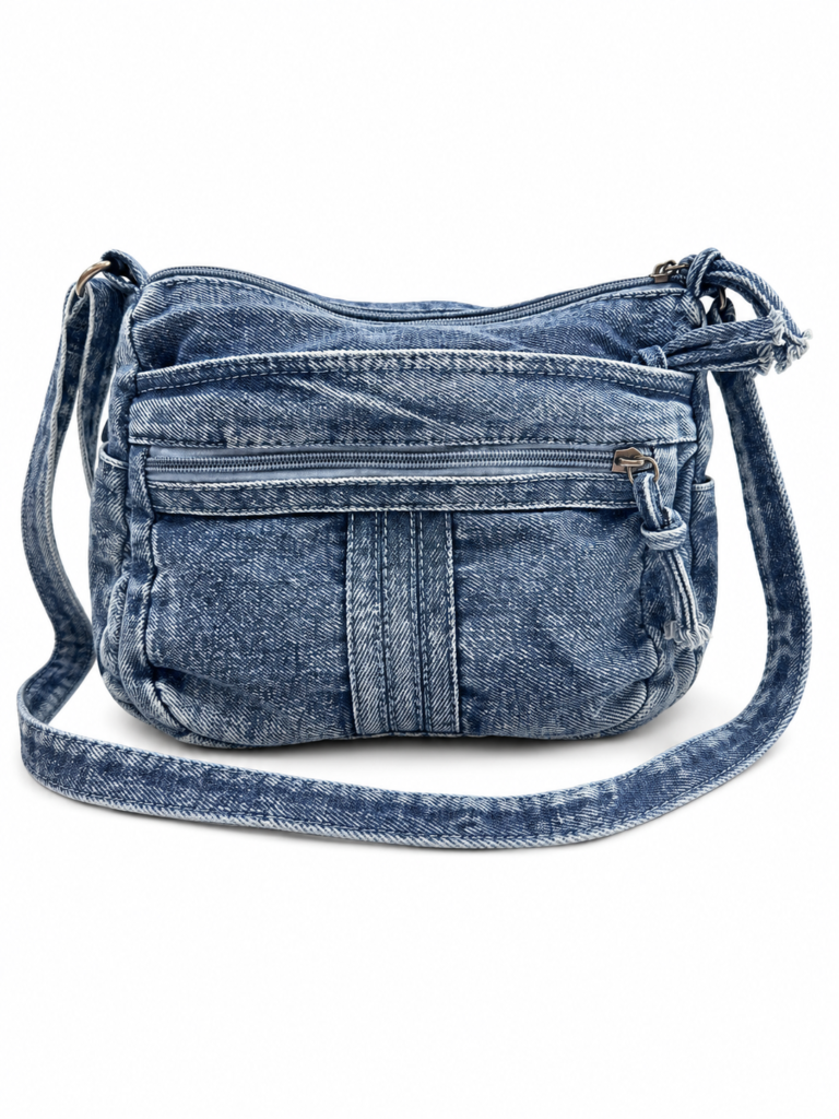 Denim Tote Bag- Navy Blue