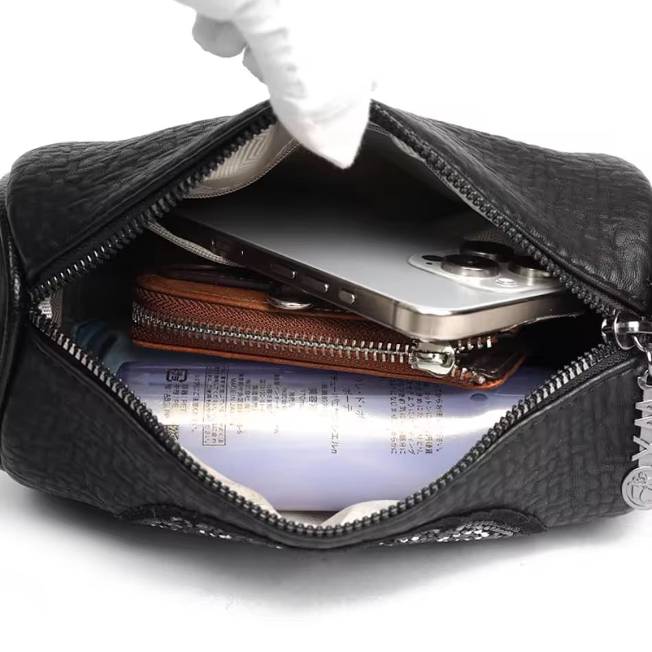 Black bag interior