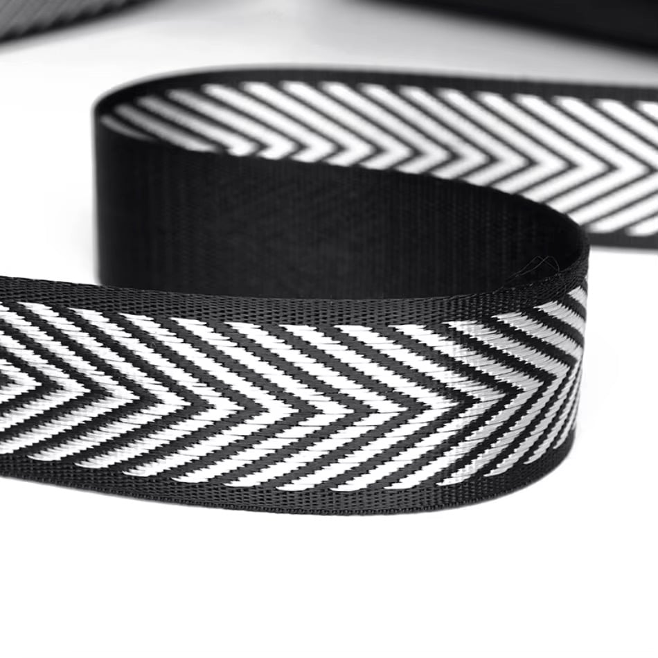 Black and white strap